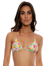 Load image into Gallery viewer, Model Front: Luli Fama Haut Top Wavy Ruched Limoncello