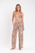 Load image into Gallery viewer, Gallery: Rio De Sol Pantalon De Plage Leopard Wide Pants