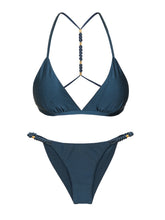 Load image into Gallery viewer, Product Front: Rio De Sol Ensemble Set Shimmer-Shark Tri-Fixo-Noa Cheeky-Noa