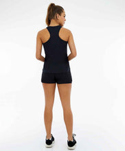 Load image into Gallery viewer, Model Back: Alto Giro Fitness Bas Shorts Bahamas Elastic Abertura Lateral Preto