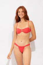Load image into Gallery viewer, Model Front: Rio De Sol Haut Top Cali-Flamingo Juliette