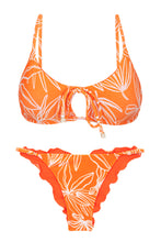 Load image into Gallery viewer, Product Front: Rio De Sol Ensemble Set Trail-Orange Tank-Tie Ipanema