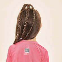 Load image into Gallery viewer, Image 04: Uv Line T-Shirt Acqua Qr Code Chiclete Fluor Upf50+