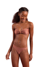 Load image into Gallery viewer, Image 04: Rio De Sol Ensemble Set Shimmer-Copper Bandeau-Joy Essential