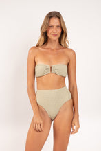 Load image into Gallery viewer, Model Front: Rio De Sol Bas Bottom Brisa-Pistache Hotpants