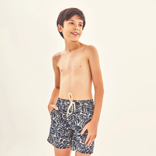Load image into Gallery viewer, Model Front: Uv Line Maillot De Bain Garçon Shorts Kids Costela Aco Upf50+