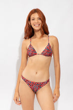 Load image into Gallery viewer, Model Front: Rio De Sol Haut Top Coral-Feline Lia