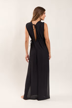 Load image into Gallery viewer, Model Back: Rio De Sol Vêtement De Plage Black Long Dress Soleil