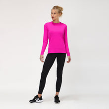 Load image into Gallery viewer, Model Front: Uv Line T-Shirt Camiseta Uv X Pro Ml Rosa Upf50+