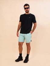 Load image into Gallery viewer, Model Front: Uv Line Bermuda / Short Pour Homme Shorts Acqua Boxer Indigo Upf50+