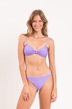 Load image into Gallery viewer, Model Front: Rio De Sol Ensemble Set Bora-Lavanda Bandeau-Joy Leblon