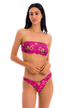 Load image into Gallery viewer, Model Front: Rio De Sol Haut Top Roar-Pink Bandeau-Reto