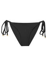 Load image into Gallery viewer, Product Front: Rio De Sol Bas Bottom Malibu-Black Cheeky-Tie