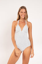 Load image into Gallery viewer, Model Front: Rio De Sol Une Pièce Linea-White Mel-Op