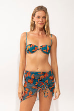 Load image into Gallery viewer, Model Front: Rio De Sol Jupe De Page Luma Mini Skirt Ruched