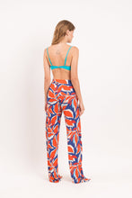 Load image into Gallery viewer, Model Back: Rio De Sol Pantalon De Plage Leaves Wide Pants