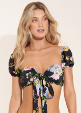 Load image into Gallery viewer, Image 06: Maaji Haut Top Black Bouquete Antonia Flirt