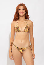 Load image into Gallery viewer, Model Front: Rio De Sol Haut Top Yellow-Feline Tri-Inv
