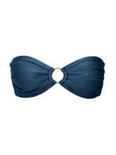 Load image into Gallery viewer, Product Front: Rio De Sol Haut Top Shimmer-Shark Mavi
