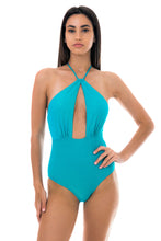 Load image into Gallery viewer, Model Front: Rio De Sol Une Pièce Radiante Azul Sensation