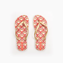 Load image into Gallery viewer, Product Front: Rio De Sol Tongs Floral-Scales Slim