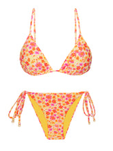 Load image into Gallery viewer, Product Front: Rio De Sol Ensemble Set Ditsy-Butter Lia Lacinho