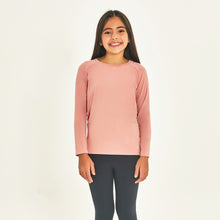 Load image into Gallery viewer, Model Front: Uv Line T-Shirt Longsleeve Uprpo Inf Rose Upf50+