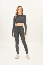 Load image into Gallery viewer, Image 04: Uv Line Fitness Bas Legging Fit Aspen Black Upf50+