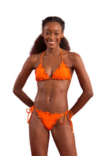 Load image into Gallery viewer, Model Front: Rio De Sol Ensemble Set Dots-Orange Frufru