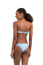 Load image into Gallery viewer, Model Back: Rio De Sol Ensemble Set Shimmer-Baltic-Sea Bandeau-Joy Essential