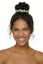 Load image into Gallery viewer, Model Front: Rio De Sol Chouchou Palms Scrunchie