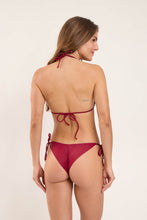 Load image into Gallery viewer, Model Back: Rio De Sol Bas Bottom Touch-Carmim Cheeky-Tie
