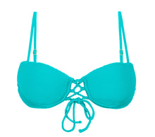 Load image into Gallery viewer, Product Front: Rio De Sol Haut Top Cotele-Jade Balconet-Pushup