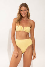 Load image into Gallery viewer, Model Front: Rio De Sol Bas Bottom Drift-Butterglow Hotpants