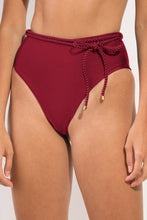 Load image into Gallery viewer, Gallery: Rio De Sol Bas Bottom Shimmer-Divino Belted-High-Waist