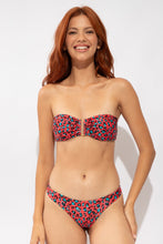 Load image into Gallery viewer, Model Front: Rio De Sol Haut Top Coral-Feline Sara