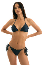 Load image into Gallery viewer, Model Front: Rio De Sol Haut Top Shimmer-Shark Frufru