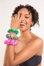 Load image into Gallery viewer, Image 02: Rio De Sol Chouchou Dots-Energy Scrunchie