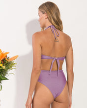 Load image into Gallery viewer, Image 06: Rio De Sol Ensemble Set Shimmer-Harmonia Twist Belted-High-Waist