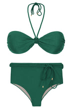 Load image into Gallery viewer, Product Front: Rio De Sol Ensemble Set Palace Twist Belted-High-Waist