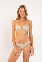 Load image into Gallery viewer, Model Front: Rio De Sol Bas Bottom Brisa-Pistache Essential