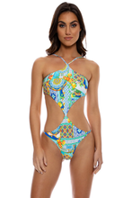 Load image into Gallery viewer, Model Front: Luli Fama Une Pièce Handkerchief Amalfi