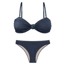 Load image into Gallery viewer, Product Front: Rio De Sol Ensemble Set Shark Bandeau-Joy Essential