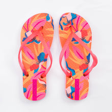 Load image into Gallery viewer, Product Front: Rio De Sol Tongs Orange Bloom Slim