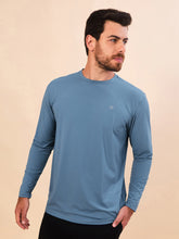 Load image into Gallery viewer, Image 03: Uv Line T-Shirt Longsleeve Uvpro Masc Indigo Upf50+