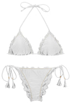 Load image into Gallery viewer, Product Front: Rio De Sol Ensemble Set Shimmer-White Frufru