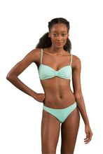 Load image into Gallery viewer, Model Front: Rio De Sol Ensemble Set Malibu-Menta Bandeau-Duo Essential
