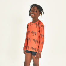 Load image into Gallery viewer, Image 02: Uv Line T-Shirt Longsleeve Acqua Zebra Inf Upf50+