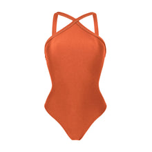 Load image into Gallery viewer, Product Front: Rio De Sol Une Pièce Paprica High-Neck