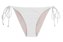 Load image into Gallery viewer, Product Front: Rio De Sol Bas Bottom Shimmer-White Ibiza-Rope
